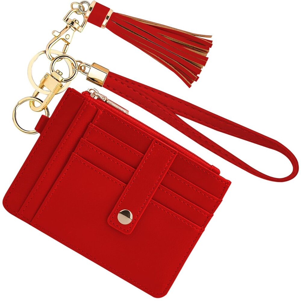 1339 Small Wristlet Wallets RFID Credit Card Holder Wallet Keychain